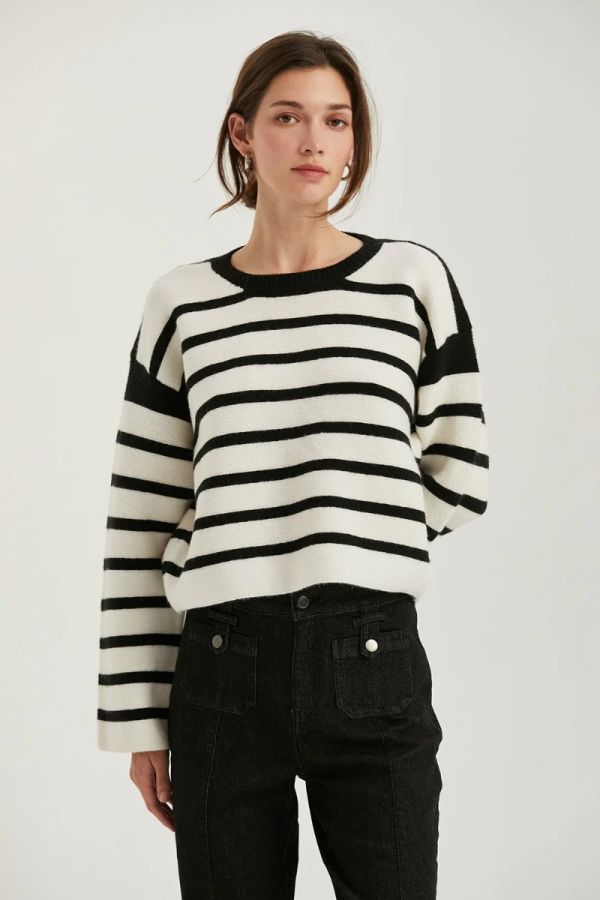 Crescent Olivia Stripe Sweater