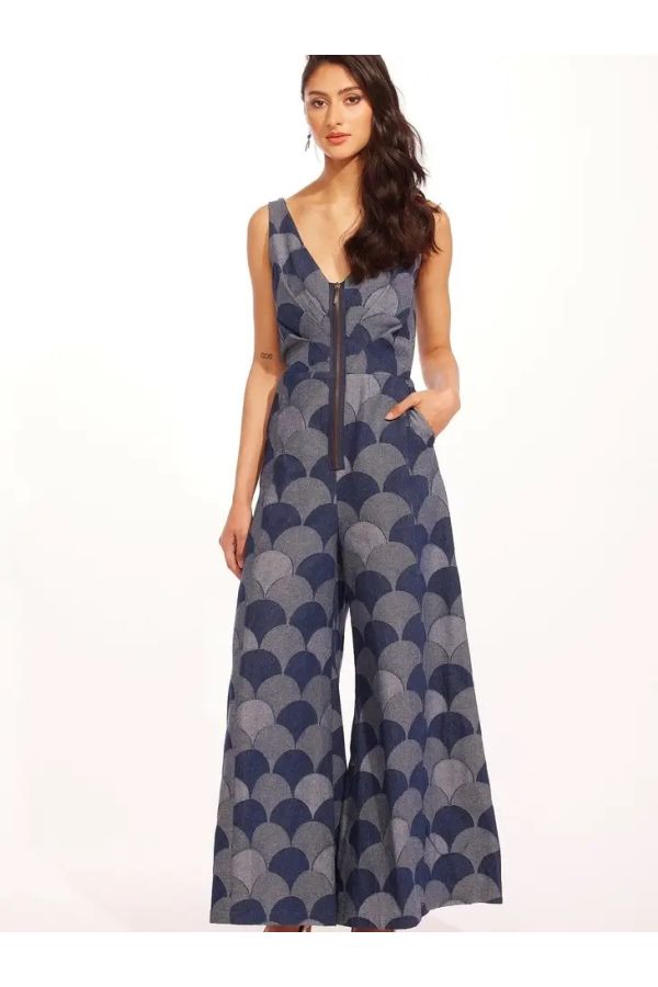 Eva Franco Axella Atomic Denim  Jumpsuit  