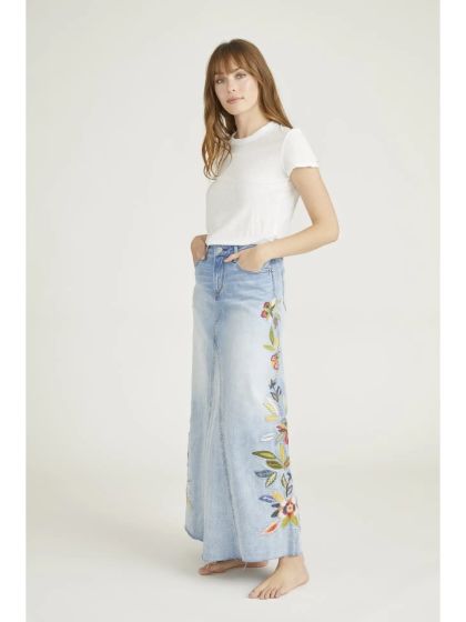 Driftwood Feathery Leaf Maxi Skirt 