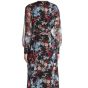 Elan Floral Wrap V-Neck Midi Dress 
