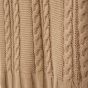 Tajik Home Luna Cable Knit Cotton Throw  