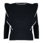 Jovonna London Cheveley Knitted Black Sweater