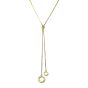 Liza Schwartz 18K Gold Plated Adjustable Lariat Necklace