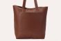 Kiko Brown Journalist Leather Tote  