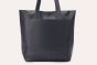 Kiko Dark Blue Journalist Leather Tote  