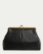 American Leather Co. Black Oversized Clutch  