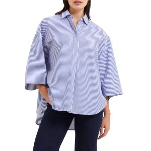 French Connection Rhodes Blue and White Stripe Top