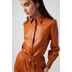 French Connection Crolenda PU Shirt