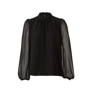 Adelyn Rae Flora Woven Blouse