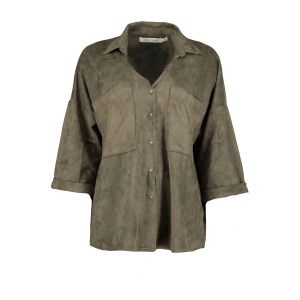 Bishop + Young Cozy Suede Snap Front Top