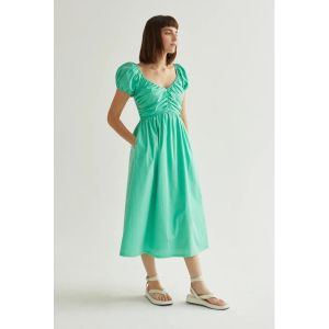 Crescent Bella Puff Sleeve Midi Dress