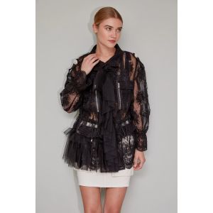 Jovonna London Utility Lace Black Jacket