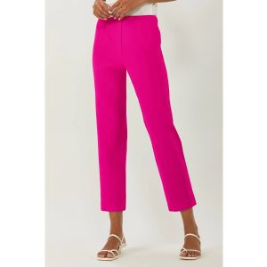 ECRU Sutton Cropped Bright Pink Cigarette Pants