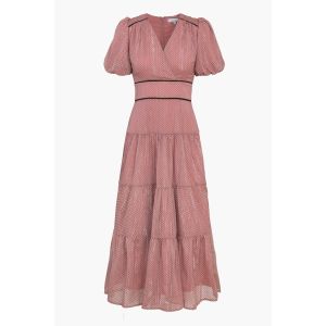 Adelyn Rae Larissa Polka Dot Maxi Dress 