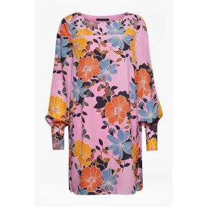 French Connection Shikoku Crepe Light Flower Tunic Dress 