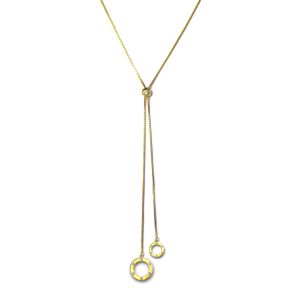 Liza Schwartz 18K Gold Plated Adjustable Lariat Necklace