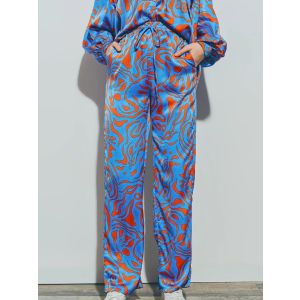 Q2 Abstract Satin Pants
