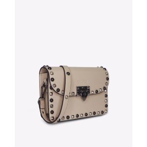 MERSI Ruby Taupe Studded Crossbody Bag