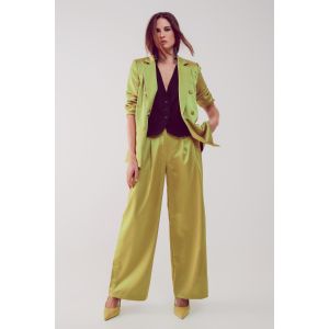 Q2 Palazzo Pleated Pants 