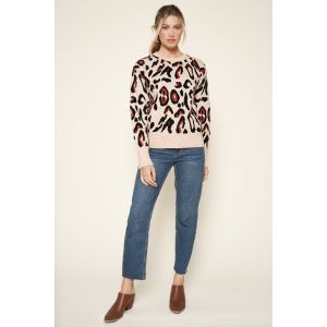 Sugarlips Leopard Print Sweater