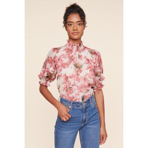 Sugarlips Honeysuckle Keepsake Mock Neck Blouse
