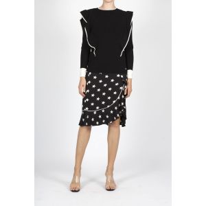 Jovonna London Cheveley Knitted Black Sweater