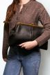American Leather Co. Black Oversized Clutch  