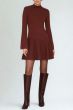 Avec Les Filles Asymmetric Hem Mini Sweater Dress