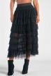 Elan Layered Midi Tulle Skirt  