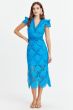 Adelyn Rae Mia 3D Embroidered Midi Dress