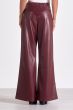 Elan Burgundy Faux Leather Pants