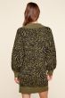 Sugarlips Mojave Animal Print Sweater Dress