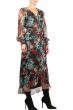Elan Floral Wrap V-Neck Midi Dress 