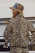 Q2 Leopard Print Denim Jacket
