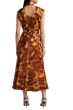 Tahari ASL Tortoise Shell Print Midi Dress