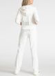 Juicy Couture OG Cream Bling Velour Track Pants 