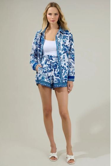 Sugarlips Salema Floral Paper Bag Shorts 