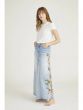 Driftwood Feathery Leaf Maxi Skirt 