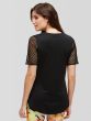 Peony Black Mesh Top 