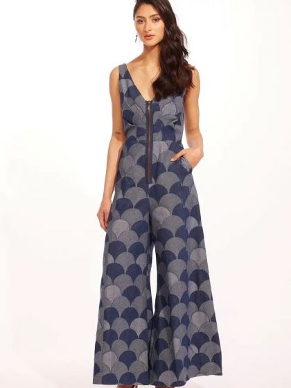 Eva Franco Axella Atomic Denim  Jumpsuit  