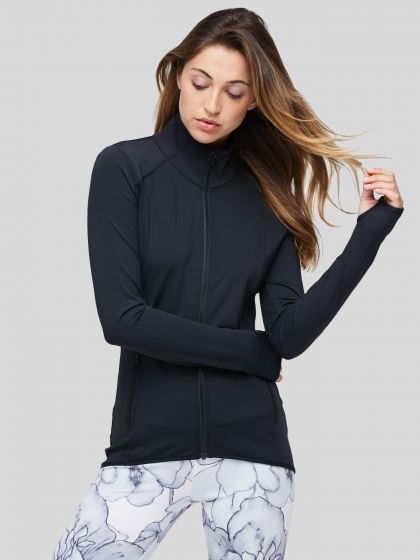 Peony Essentials Mesh Black Jacket