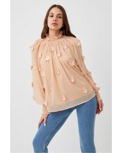 French Connection Aziza Long Sleeve Blouse