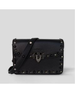 MERSI Ruby Black Studded Crossbody Bag 