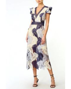Adelyn Rae Adeline Lace Midi Dress