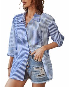 betsy by BETSY MOSS Jorge Boyfriend Shirt  