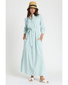 dRA Green Striped Dress 
