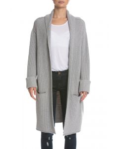 Elan Heather Grey Sweater Cardigan 