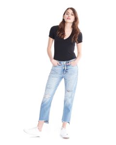 Comune Laguna Boyfriend Distressed Jeans