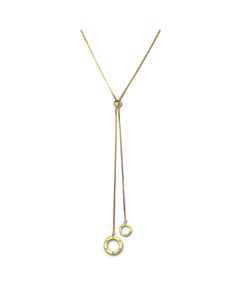 Liza Schwartz 18K Gold Plated Adjustable Lariat Necklace