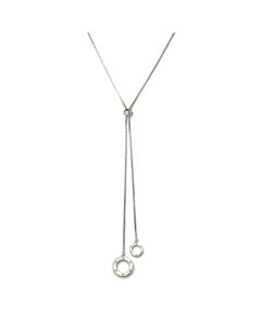 Liza Schwartz Silver Plated Adjustable Lariat Necklace